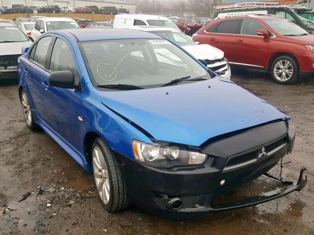 JA32U8FW7AU024392 - 2010 MITSUBISHI LANCER GTS BLUE photo 1