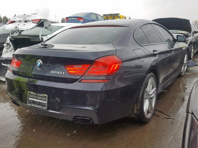 WBA6B2C57ED128952 - 2014 BMW 650 I BLACK photo 4