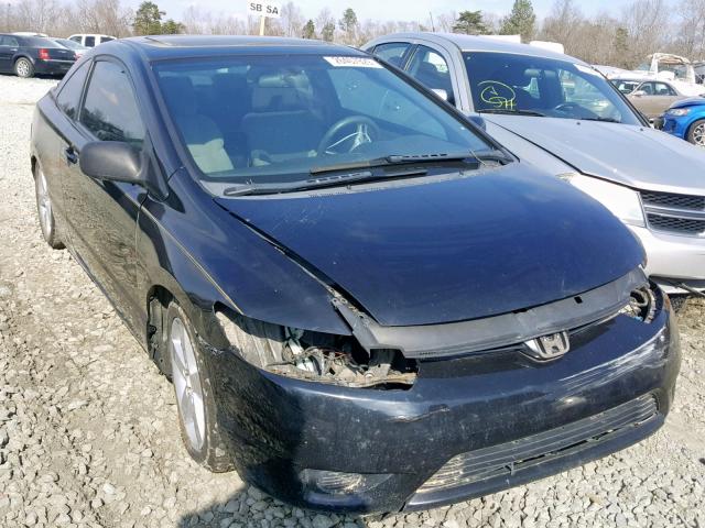 2HGFG12878H521840 - 2008 HONDA CIVIC EX BLACK photo 1