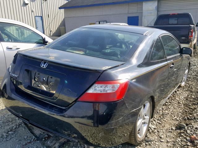 2HGFG12878H521840 - 2008 HONDA CIVIC EX BLACK photo 4