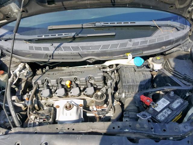 2HGFG12878H521840 - 2008 HONDA CIVIC EX BLACK photo 7