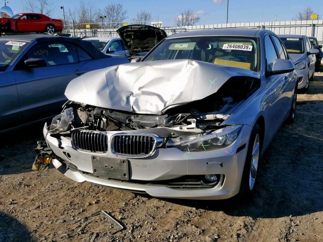 WBA3C1C57EK113809 - 2014 BMW 328 I SULE SILVER photo 2