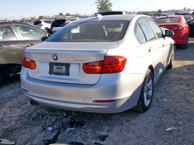 WBA3C1C57EK113809 - 2014 BMW 328 I SULE SILVER photo 4