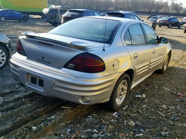 1G2NE52T81M663228 - 2001 PONTIAC GRAND AM S SILVER photo 4