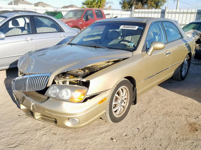 KMHFU45E52A210726 - 2002 HYUNDAI XG 350 GOLD photo 2