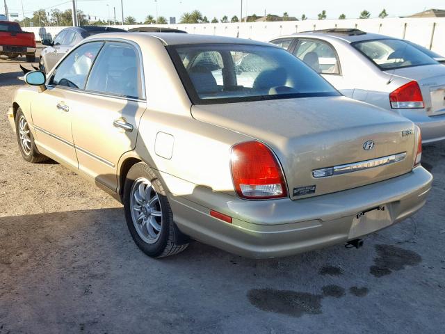 KMHFU45E52A210726 - 2002 HYUNDAI XG 350 GOLD photo 3