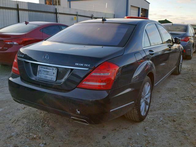 WDDNG8DB7CA438885 - 2012 MERCEDES-BENZ S 350 BLUE BLACK photo 4