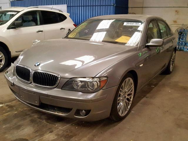 WBAHL83588DT13668 - 2008 BMW 750I GRAY photo 2