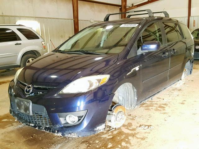 JM1CR293680308166 - 2008 MAZDA 5 BLUE photo 2