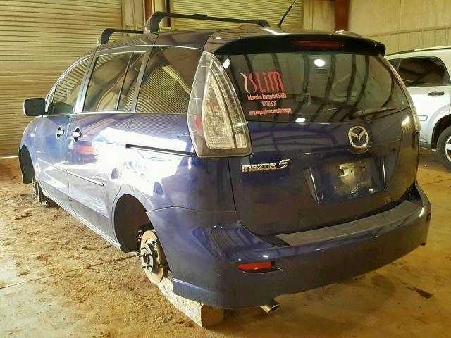 JM1CR293680308166 - 2008 MAZDA 5 BLUE photo 3