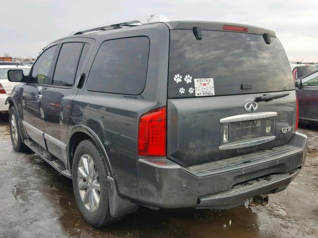 5N3AA08C99N904061 - 2009 INFINITI QX56 GRAY photo 3