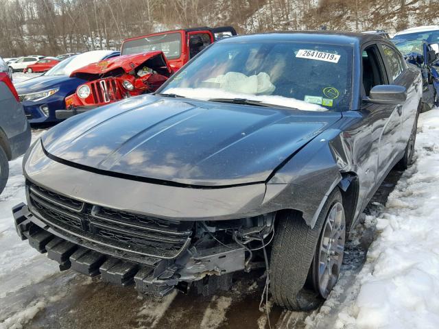 2C3CDXJG1JH323996 - 2018 DODGE CHARGER GT GRAY photo 2