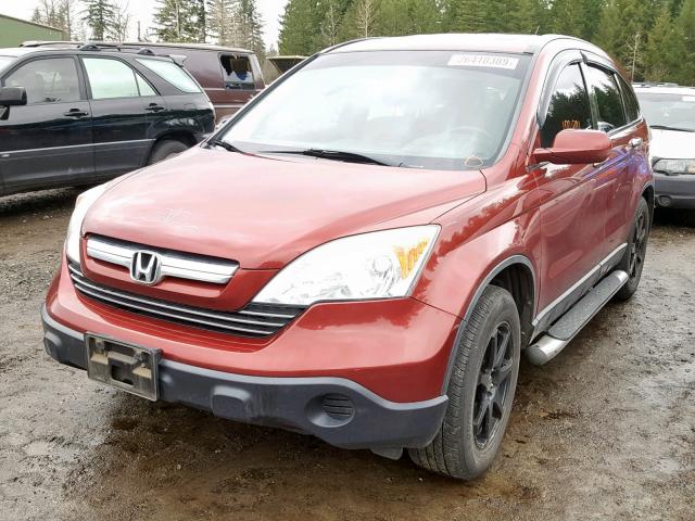 JHLRE48777C110430 - 2007 HONDA CR-V EXL BURGUNDY photo 2