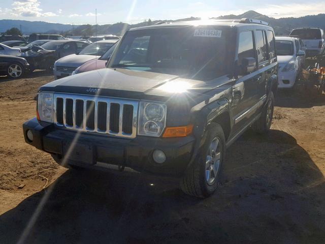 1J8HG58206C170795 - 2006 JEEP COMMANDER BLACK photo 2