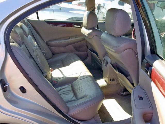 JTHBF30GX20065154 - 2002 LEXUS ES 300 SILVER photo 6