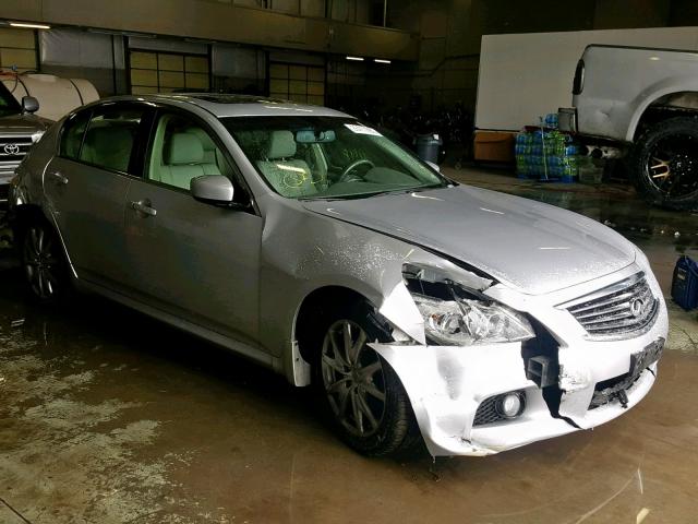 JN1CV6AR6DM753497 - 2013 INFINITI G37 SILVER photo 1