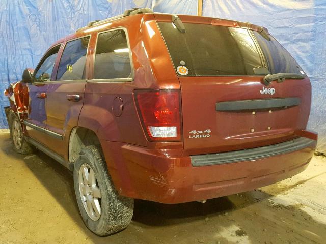 1J8GR48KX8C245229 - 2008 JEEP GRAND CHER BURGUNDY photo 3