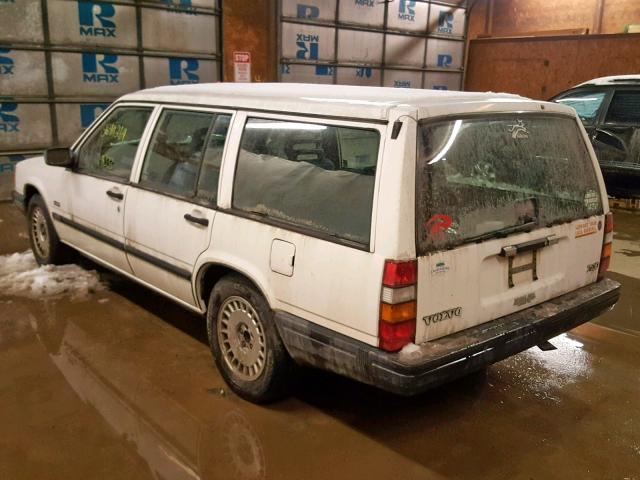 YV1FA8852M2332919 - 1991 VOLVO 740 WHITE photo 3