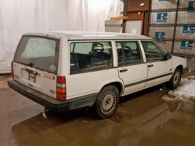 YV1FA8852M2332919 - 1991 VOLVO 740 WHITE photo 4