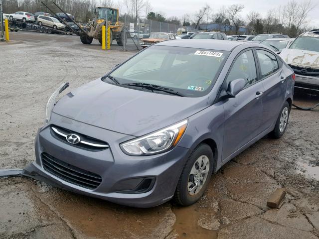 KMHCT4AE3HU219024 - 2017 HYUNDAI ACCENT SE GRAY photo 2