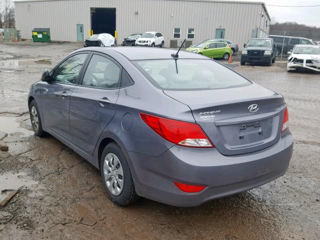 KMHCT4AE3HU219024 - 2017 HYUNDAI ACCENT SE GRAY photo 3