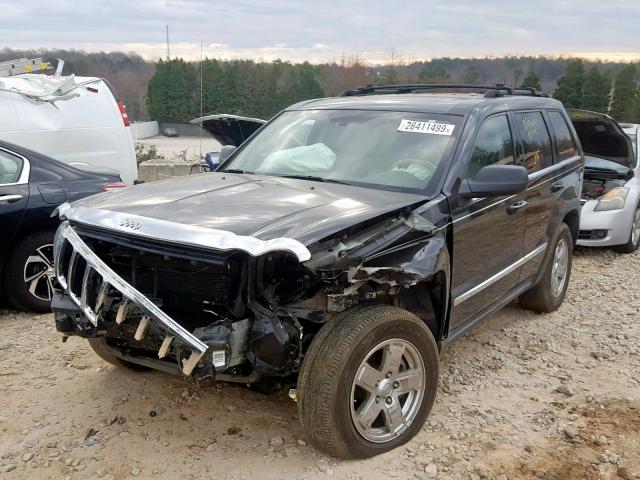 1J8HS58P47C620878 - 2007 JEEP GRAND CHER BLACK photo 2