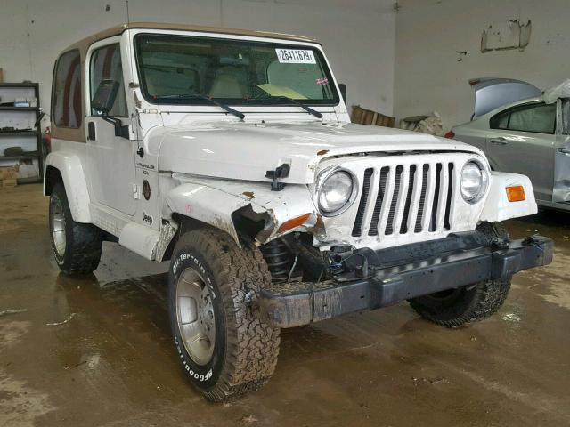 1J4FA59S7YP770167 - 2000 JEEP WRANGLER / WHITE photo 1