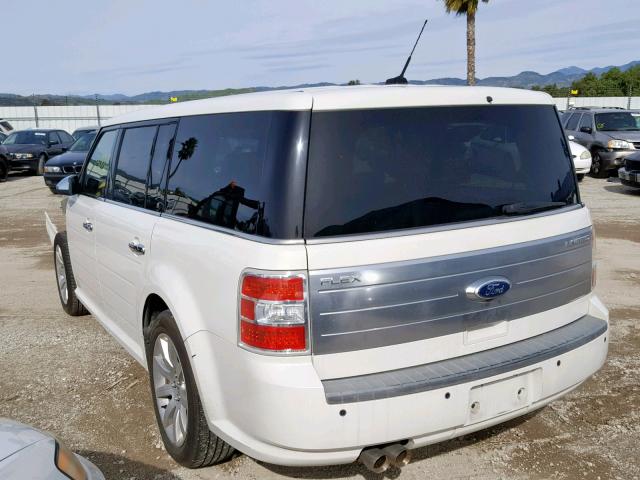 2FMGK5DCXBBD02788 - 2011 FORD FLEX LIMIT WHITE photo 3