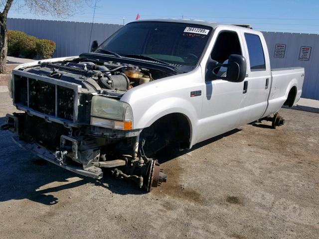 1FTSW31P84EB04409 - 2004 FORD F350 SRW S GRAY photo 2