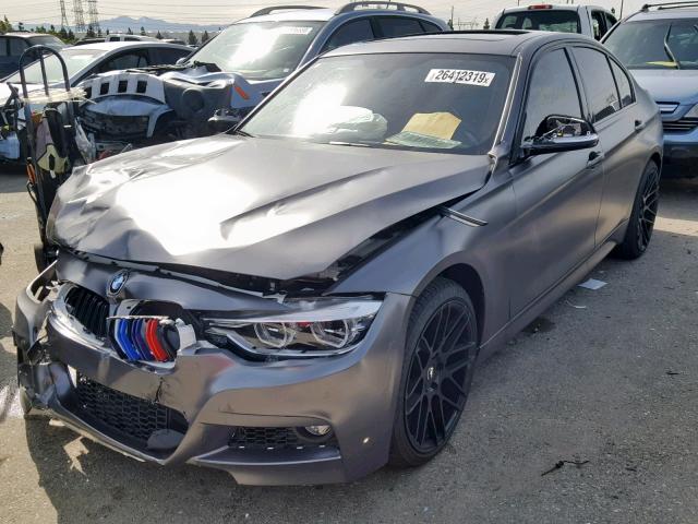 WBA8B3G52HNU35159 - 2017 BMW 340 I GRAY photo 2