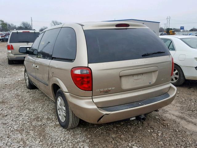 1B4GP45392B679811 - 2002 DODGE CARAVAN SP TAN photo 3