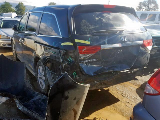 5FNRL5H44FB012987 - 2015 HONDA ODYSSEY EX BLACK photo 3