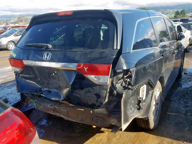 5FNRL5H44FB012987 - 2015 HONDA ODYSSEY EX BLACK photo 4
