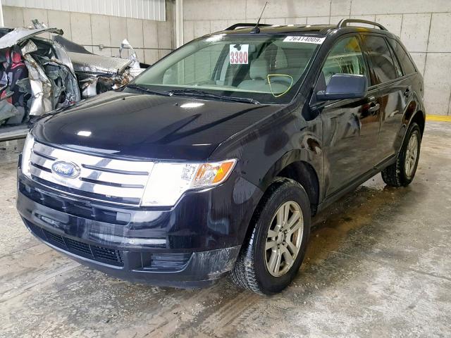 2FMDK46C77BA30119 - 2007 FORD EDGE SE BLACK photo 2