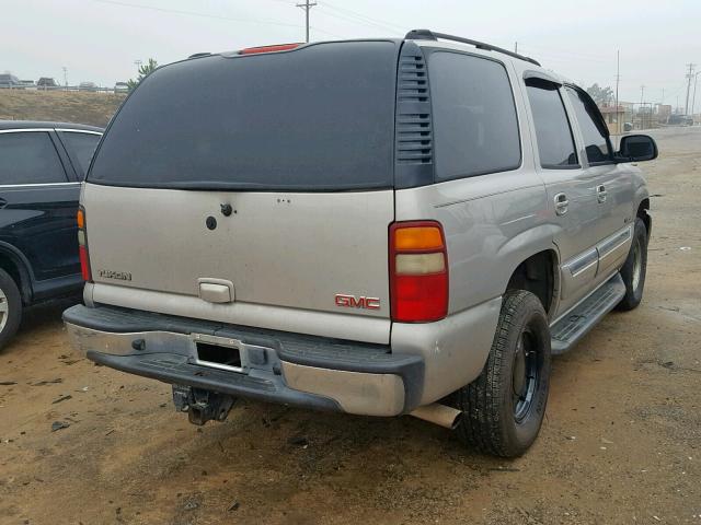 1GKEC13V04J125255 - 2004 GMC YUKON TAN photo 4