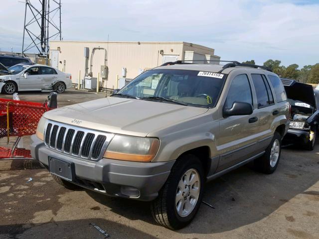 1J4GW48S91C610466 - 2001 JEEP GRAND CHER TAN photo 2