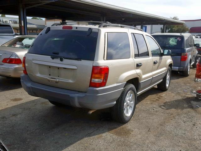 1J4GW48S91C610466 - 2001 JEEP GRAND CHER TAN photo 4