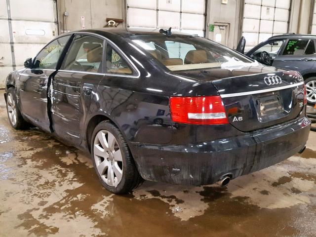 WAUDH74F56N084312 - 2006 AUDI A6 3.2 QUA BLACK photo 3