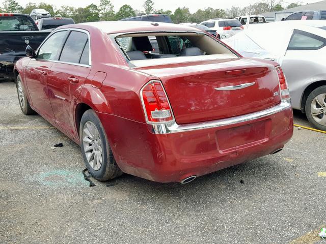 2C3CCAAG8CH165756 - 2012 CHRYSLER 300 RED photo 3