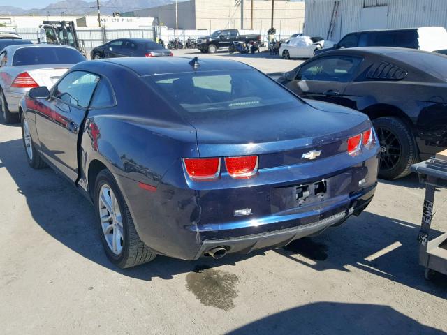 2G1FA1ED0B9133092 - 2011 CHEVROLET CAMARO LS BLUE photo 3