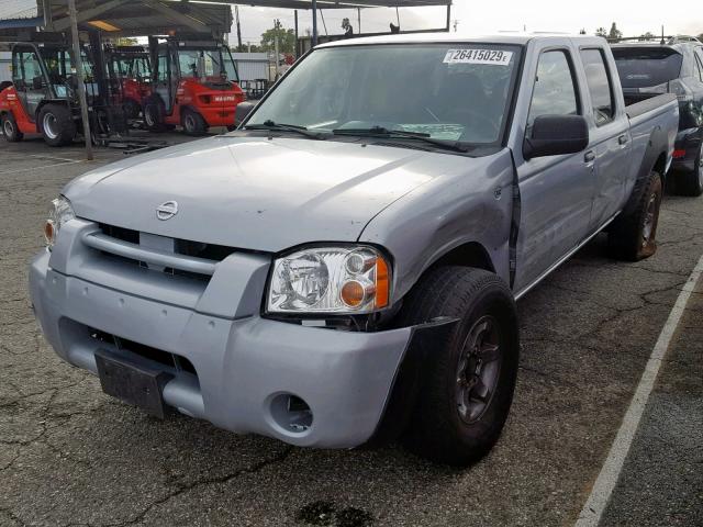 1N6ED29X42C393666 - 2002 NISSAN FRONTIER C SILVER photo 2