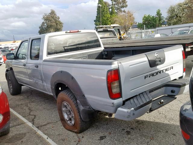 1N6ED29X42C393666 - 2002 NISSAN FRONTIER C SILVER photo 3