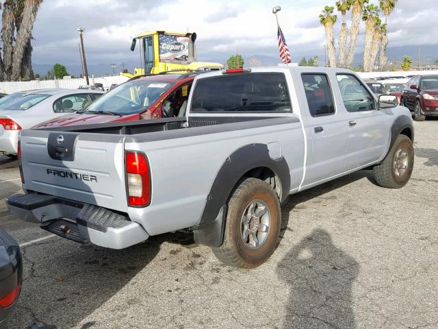 1N6ED29X42C393666 - 2002 NISSAN FRONTIER C SILVER photo 4