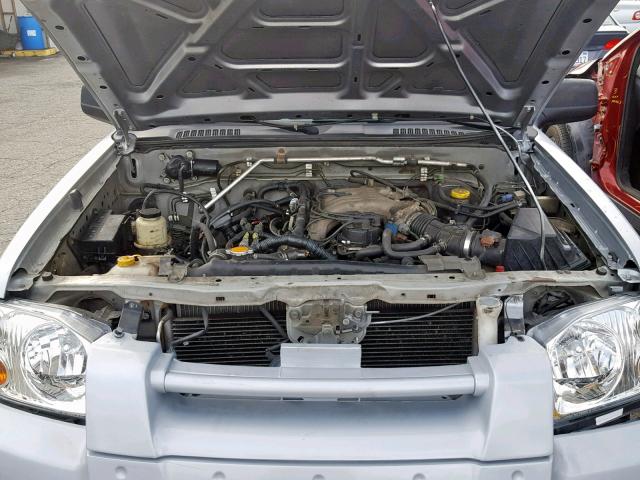 1N6ED29X42C393666 - 2002 NISSAN FRONTIER C SILVER photo 7