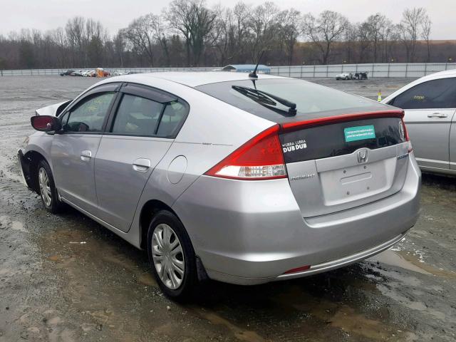 JHMZE2H51AS011761 - 2010 HONDA INSIGHT LX SILVER photo 3