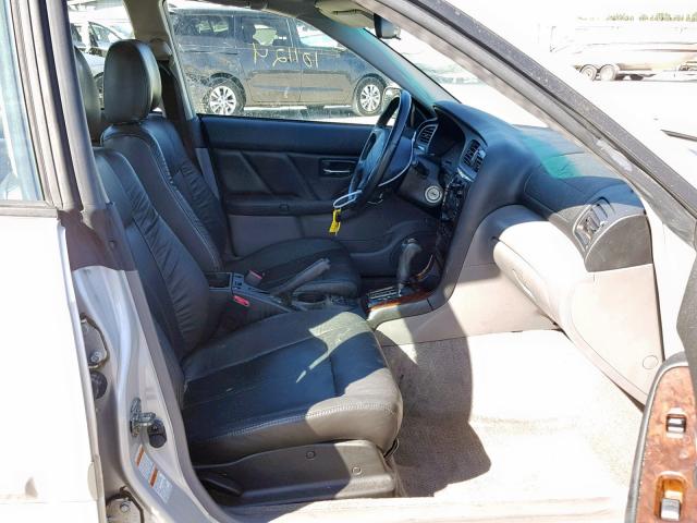 4S3BE646535202626 - 2003 SUBARU LEGACY GT SILVER photo 5