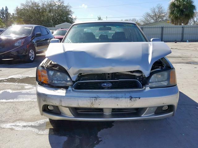 4S3BE646535202626 - 2003 SUBARU LEGACY GT SILVER photo 9