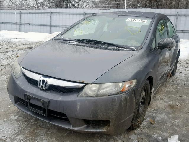 2HGFA16269H102192 - 2009 HONDA CIVIC DX GRAY photo 2