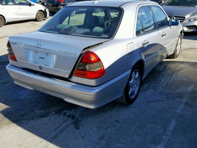 WDBHA24G7YA847508 - 2000 MERCEDES-BENZ C 230 SILVER photo 4