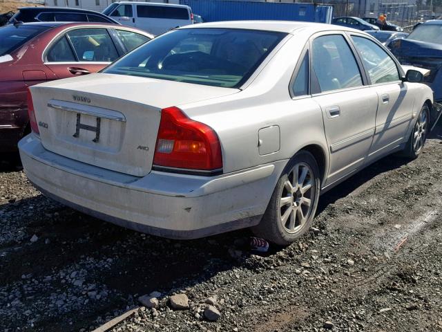 YV1TH59H941364195 - 2004 VOLVO S80 2.5T WHITE photo 4